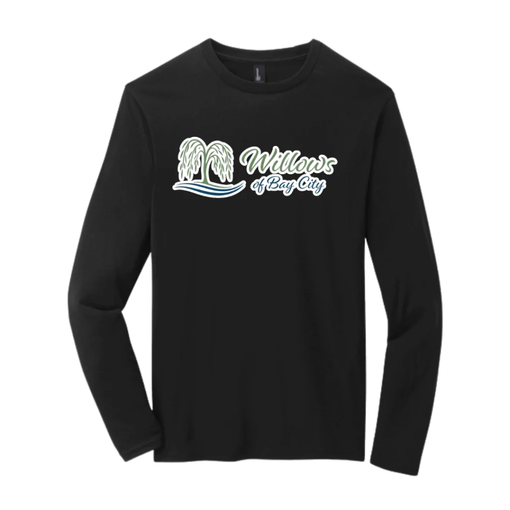 Willows of Bay City Black Logo Long-Sleeve Tee